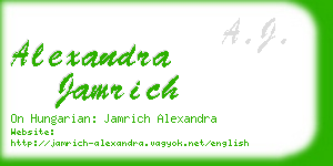 alexandra jamrich business card